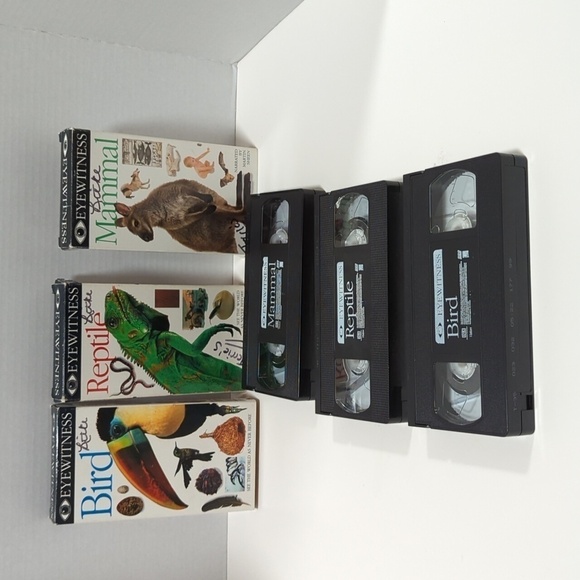Eyewitness Vintage Set of 3 VHS Tapes - Mammal, Reptile & Birds - Picture 3 of 7
